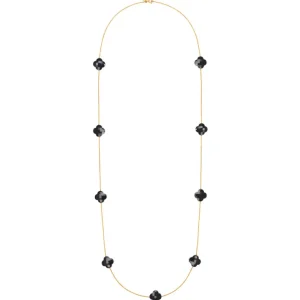 Morganne Bello Sautoir-SAUTOIR OR JAUNE ONYX TREFLE