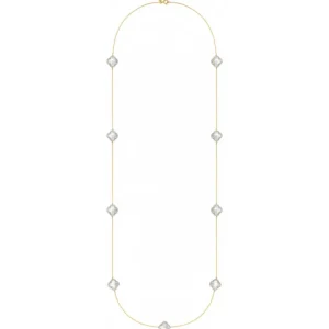 Morganne Bello Sautoir-SAUTOIR VICTORIA DIAMANTS NACRE BLANCHE + DIAMANTS OR JAUNE