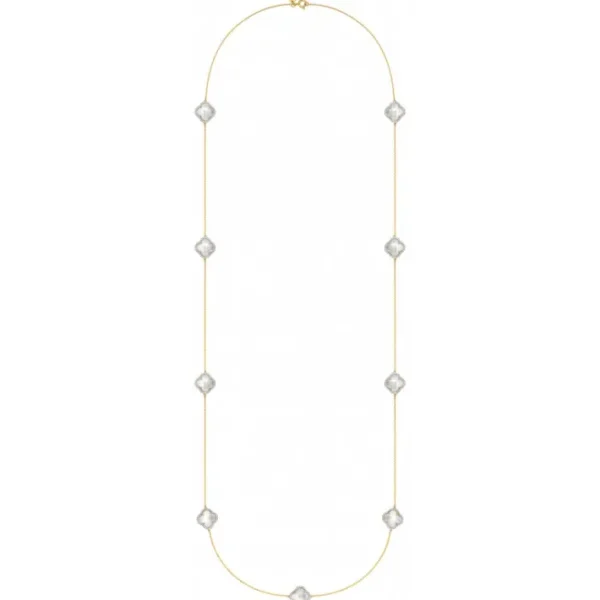 Morganne Bello Sautoir-SAUTOIR VICTORIA DIAMANTS NACRE BLANCHE + DIAMANTS OR JAUNE